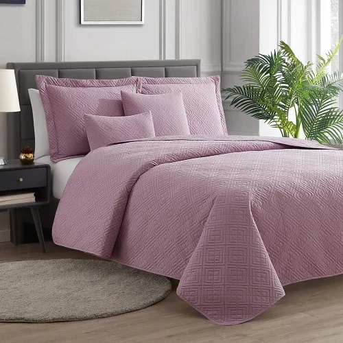 Miniatura 2 de Clara Clark Quilts Tamaño Twin - Juego de Cubrecama Colcha para Todas las Estaciones, Tejido Pinsonic Juego de Ropa de Cama Ligera - Juego