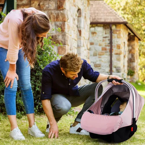 Miniatura 9 de Fundas de asiento de coche para bebé, funda de asiento de automóvil de verano para bebé con ventana de malla transpirable ajustable y bolsillo