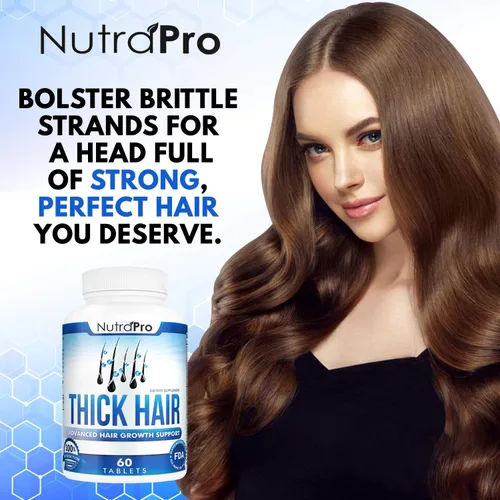 Miniatura 2 de NutraPro Vitaminas para el crecimiento del cabello para hombres, suplemento anti pérdida de cabello, píldoras de crecimiento del cabello y barba