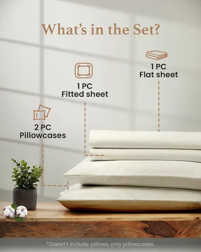 Miniatura 3 de Good Sleep Bedding Sábanas California King – Sábanas 100% algodón egipcio, tamaño California King, juego de sábanas de 4 piezas, tejido de satén