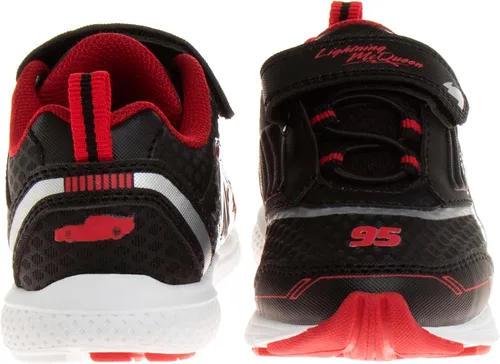 Miniatura 3 de Disney Pixar Cars - Tenis con luz negra y roja para niños pequeños