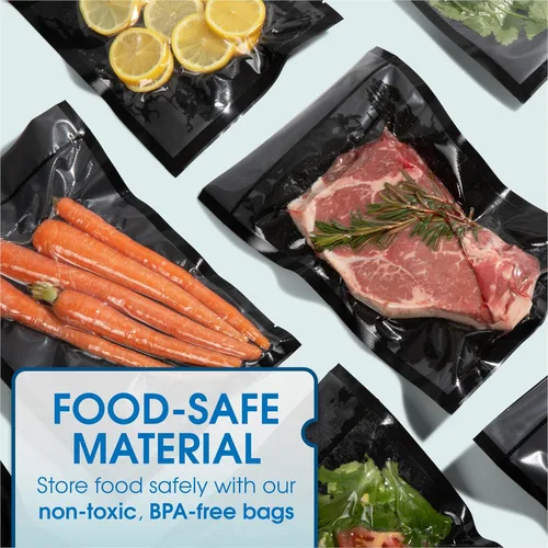 Miniatura 3 de Spartan Industrial Bolsas selladoras al vacío de 6 x 10 pulgadas, 100 bolsas de almacenamiento de alimentos sin BPA para marinar, congelar, cocinar