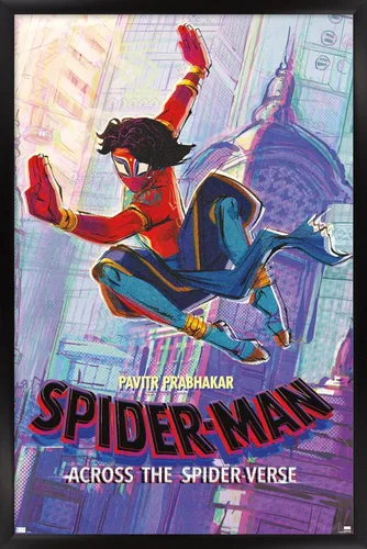 Trends International Marvel Spider-Man: Across The Spider-Verse - Pavitr Prabhakar - Póster de pared de una hoja, 34 pulgadas de largo x 22.4