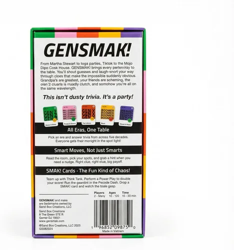 Miniatura 3 de GENSMAK! Juego de fiesta - Atractivo juego de trivia multigeneracional con pistas cómicas - Divertido para familiares y amigos, adultos