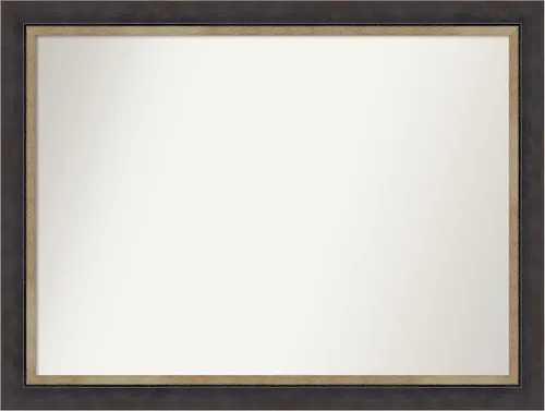 Miniatura 200 de Amanti Art Espejo personalizado, espejo de baño negro Astor, espejo de pared o espejo de tocador de baño sobre el fregadero (25 x 25 pulgadas)