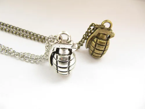 Miniatura 4 de Bomb Juego de collar Granada de mano collar de ejército collar collar Warrior militar