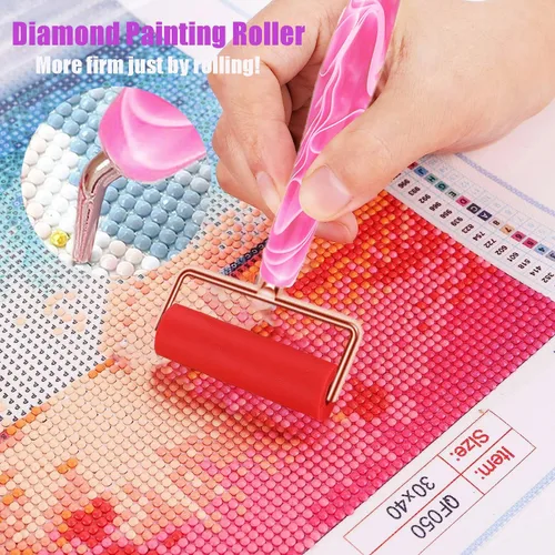 Miniatura 3 de Heyseri Juego de 14 piezas de herramientas y accesorios para bolígrafos de pintura de diamantes, exquisitas puntas de bolígrafo de metal de acero
