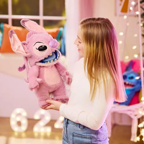 Miniatura 2 de Wow! Stuff Disney Angel Puppetronic de RealFX ¡Se ve, siente y suena real! Lilo & Stitch de Disney Más de 100 acciones y sonidos 18 pulgadas