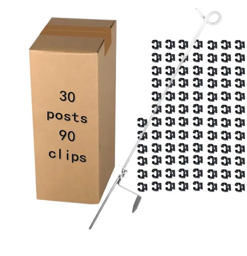 Miniatura 9 de Postes eléctricos de valla aislantes a presión para poste de sujeción para varilla de diámetro 0.32 pulgadas (0.315 in), PK30