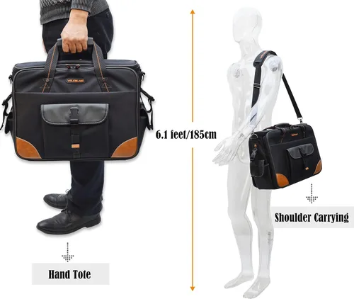 Miniatura 5 de WELKINLAND Bolsa de herramientas para electricista de 88 bolsillos - Bolsa de herramientas para electricista, técnico, HVAC y laptop