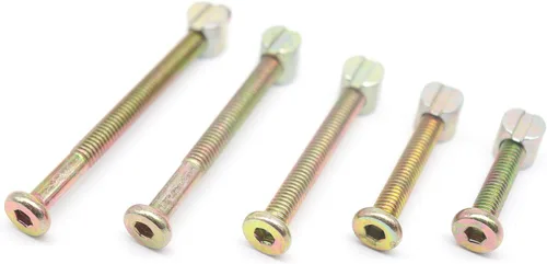 Miniatura 3 de Tornillos de repuesto para cuna/litera, 100 piezas M6 x 1.378 in/1.772 in/ 2.165 in/ 2.559 in/ 2.953 in / 2.953 in Hex Drive Socket Cap Tornillos