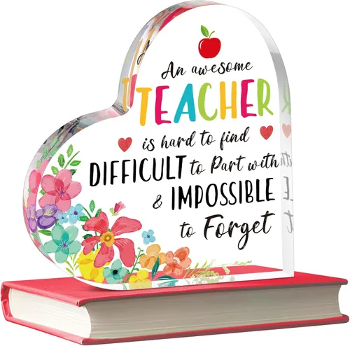 Miniatura 11 de Yookeer Regalos de agradecimiento para profesores, pisapapeles acrílico de manzana de 3 pulgadas, el mejor regalo para profesores, regalo