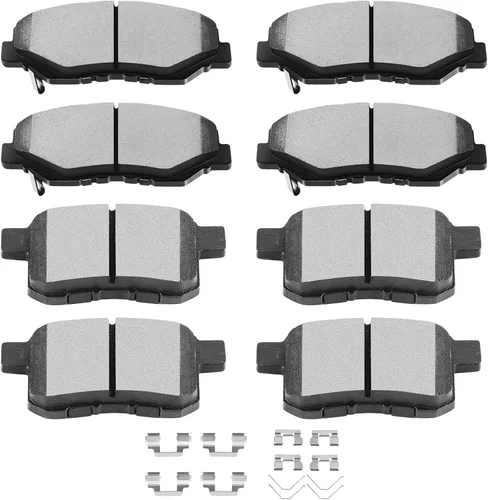 Miniatura 13 de Juego de pastillas de cerámica, D374 D621 D948 SCITOO 8 piezas de pastillas de freno delanteras y traseras para Honda Civic del Sol 1994-1997