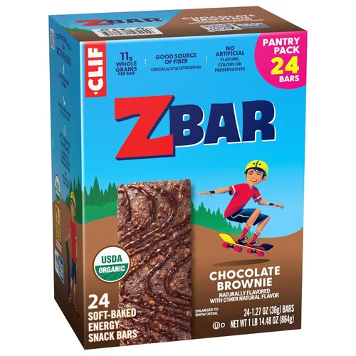 Miniatura 12 de Zbar - Brownie de chocolate - Barras de snack energéticas horneadas suavemente - Sin OMG - 11g de granos integrales - Barras de granola orgánicas