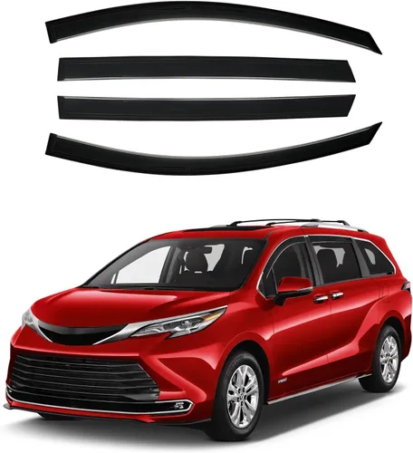 Miniatura 17 de Canvcle RAV4 Rain Guards - Window Visors for Toyota RAV4 2006-2012, Outside-Mount Tape-On Side Window Wind Deflectors for RAV4 Accessories, Vent