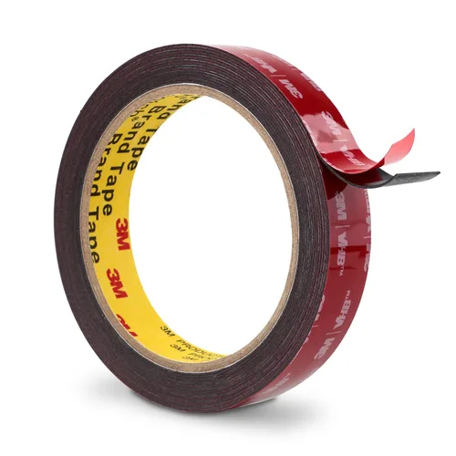 Miniatura 35 de 3M Cinta de doble cara resistente de 1 pulgada x 15.4 pies, cinta de montaje negra 5925 cinta de espuma adhesiva fuerte impermeable para decoración