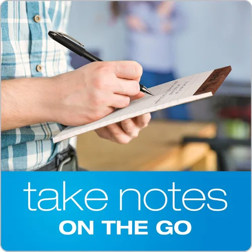 Miniatura 7 de TOPS Blocs de notas tamaño legal de 5 x 8, paquete de 12, marca The Legal Pad, con líneas estrechas, papel blanco, 50 hojas por bloc de notas