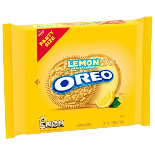 Miniatura 13 de OREO - Galletas tipo sándwich de limón y crema, tamaño fiesta, 24.95 oz