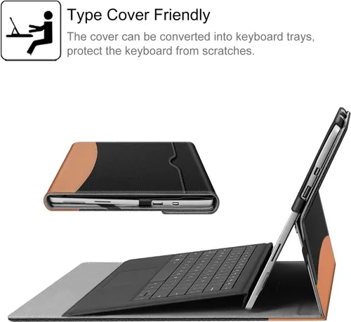 Miniatura 6 de Funda Fintie para Microsoft Surface Pro 7 Plus, Surface Pro 7/6/5/4/3 de 12,3 pulgadas - Cubierta de negocios tipo portafolio con bolsillo, Negro