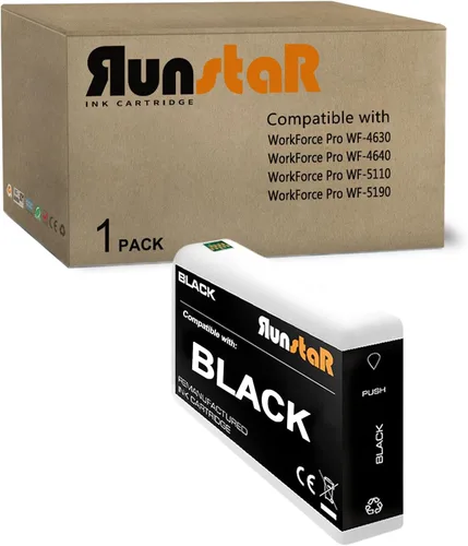 Run Star 1 paquete remanufacturado para 786XL T786XL cartucho de tinta negro de repuesto para Epson 786XL T786XL uso para impresora Epson Workforce