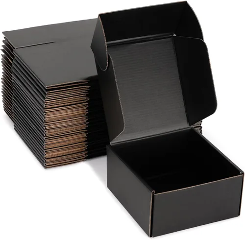 Miniatura 38 de Cajas de envío pequeñas de 9 x 6 x 2 pulgadas (paquete de 25) – Cajas de cartón corrugado blancas resistentes para pequeñas empresas, comercio Blanco