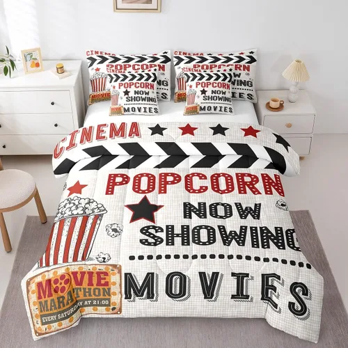 Miniatura 10 de Piano Music 7pcs Comforter King,Musical Notes Bedding Set Kids Girls Boys Teens Room Decor,Retro Graffiti Grey Gold Music Lover Bed in a Multi 11