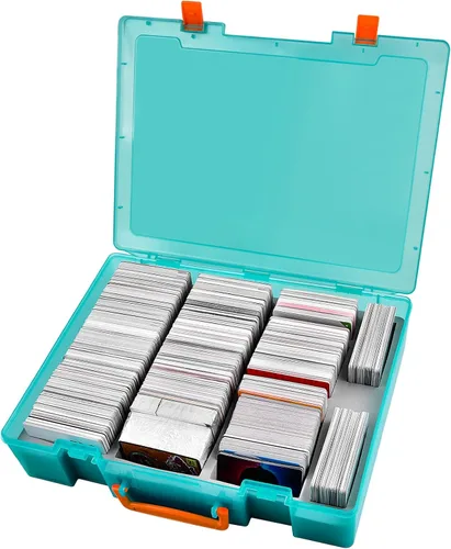 ALKOO 2200+ Caja grande de almacenamiento para cartas de intercambio para niños contra la madurez, organizador de barajas C.A.H MTG para cartas