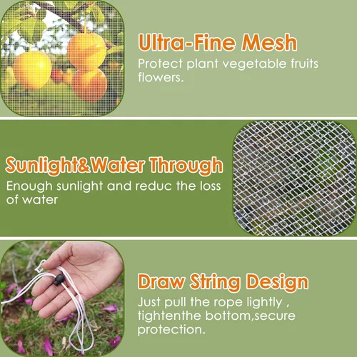Miniatura 2 de Cubierta de malla para plantas, malla de jardín al aire libre, red para plantas de tomate, cubierta para plantas de mosquito, red de pájaros