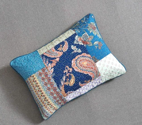 Miniatura 8 de Tache Home Colcha de cachemir floral bohemio rústico de algodón colcha de retazos
