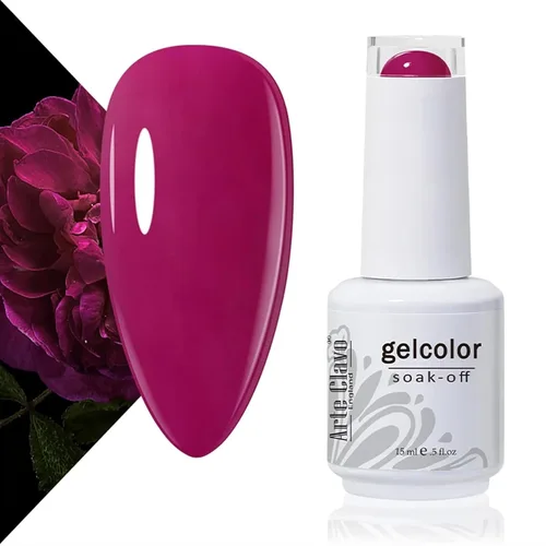 Miniatura 15 de Arte Clavo Esmalte de uñas de gel rosa lechosa de 0.5 fl oz, con luz LED, UV, remojado, transparente, rosa nude, manicura francesa, rosa claro