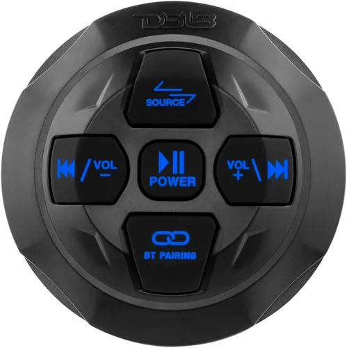 Miniatura 4 de DS18 BTRCRMIC Controlador de audio Bluetooth inalámbrico, receptor marino impermeable, control remoto con USB Bluetooth RCA, micrófono estilo radio