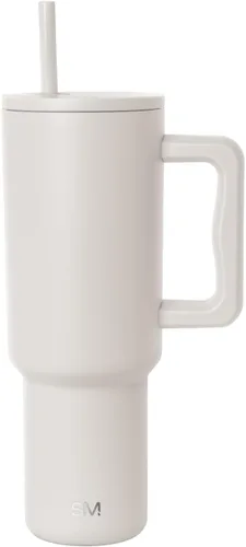 Miniatura 20 de Simple Modern - Vaso Trek de 30 onzas con asa y tapa con sorbete, taza de viaje de acero inoxidable con aislamiento, apta para portavasos Sea