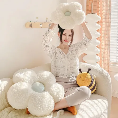 Miniatura 8 de Peluche de abejorro mullido de 13.9 pulgadas, pulshies de abeja de miel con cara linda y alas blancas, juguete de peluche de abejorro de abejorro