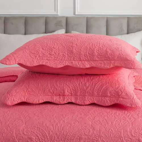 Miniatura 191 de HoneiLife - Juego de colcha de tamaño Queen, juego de ropa de cama de pana bordada de 3 piezas, colcha de lujo, ligera, cálida, para todas las Pana
