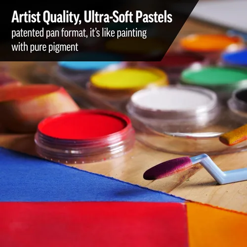 Miniatura 5 de PanPastel Golden - Pasteles para artistas, oro intenso, 2.44 pulgadas de diámetro de pan, pasteles profesionales para artistas, formato único de Oro