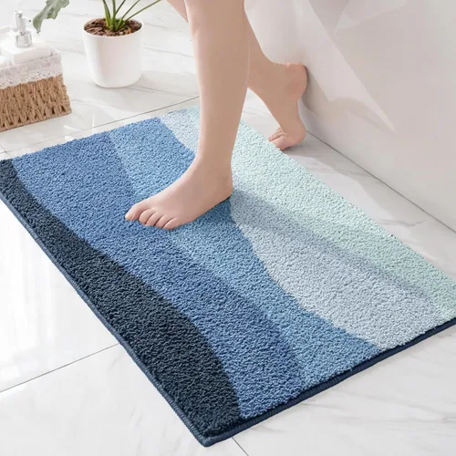 Miniatura 38 de Exclusivo Mezcla Tapetes de baño de 17 x 24 pulgadas, extra suaves, antideslizantes, absorbentes, de microfibra, lavables a máquina, de secado