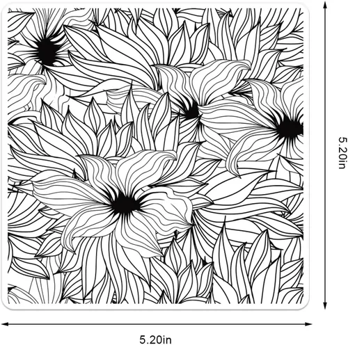 Miniatura 2 de Florecer flores fondo sellos transparentes para hacer tarjetas, plantas decorativas, fondo, sellos de silicona transparente para manualidades