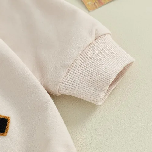 Miniatura 48 de Adobabirl Traje de Halloween para bebé, sudadera de fantasma, calabaza, mameluco, suéter de gran tamaño, lindo para otoño e invierno