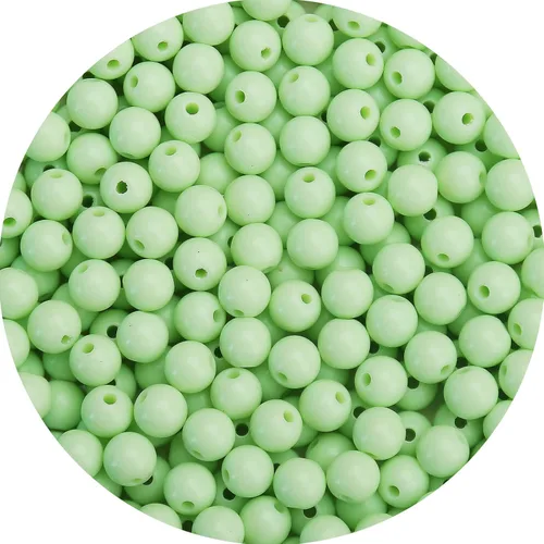 Miniatura 45 de BONNY BOXX 2000 piezas 4 mm cuentas redondas de acrílico de zafiro suave, bolas de plástico de chicle de burbujas, cuentas gruesas de bolas
