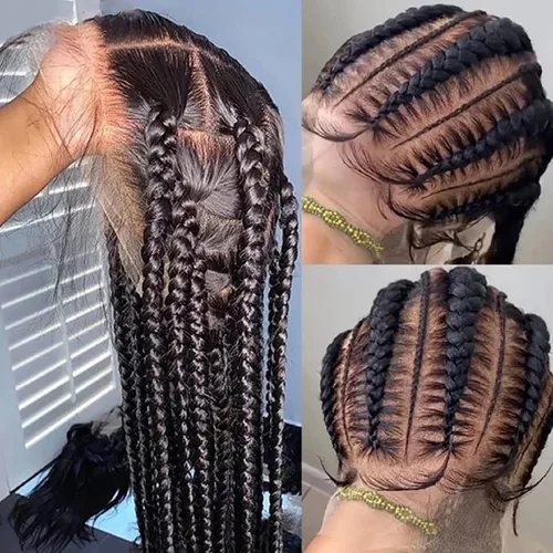Miniatura 16 de Pelucas de Cabello Humano de Encaje Completo de 10 Pulgadas de Largo Liso HD Peluca de Encaje Completo Se Puede Trenzar Pre Desplumada Con Cabello