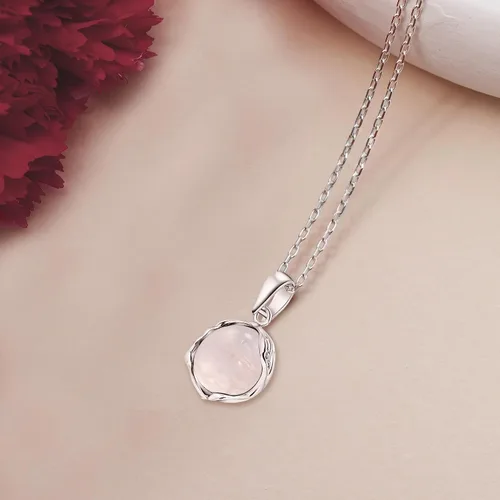 Miniatura 12 de 925 Sterling Silver Gemstone Necklace Women - Gemstone Pendant Necklace Silver- Birthstone Necklace - Silver Jewelry for Women- Minimalist Jewelry