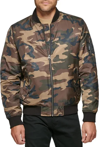Miniatura 24 de Levi's MA-1 Flight chamarra satinada sin relleno para hombre