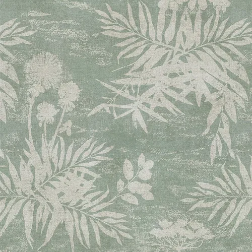 Naphite Papel tapiz floral para despegar y pegar, hojas vintage, botánico, color verde oscuro, papel de contacto para armarios, cajones, bohemio,