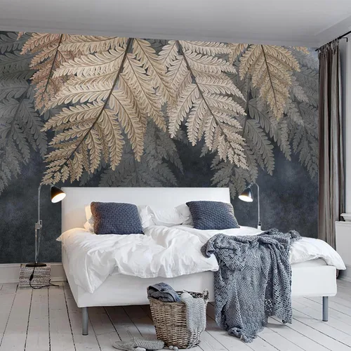 Miniatura 35 de Papel tapiz grande con escenas de playa, murales de pared con ondas oscuras para baño, sala de estar, dormitorio (no es de pelar y pegar)