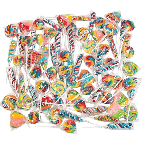 Surtido de paletas a granel (paquete de 110 mega) Candy Pops a granel para fiestas y regalos