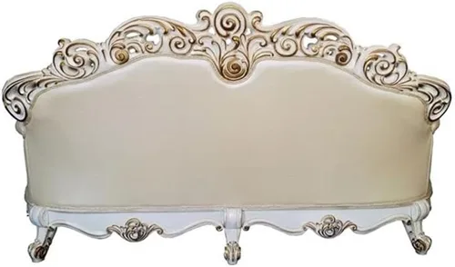 Miniatura 7 de Acme Vendome Sofá con 5 Almohadas en PU Champagne y Acabado Perla Antigua