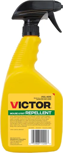 Miniatura 12 de Victor M809 - Aerosol repelente de ratones y ratas, natural, no tóxico, repelente de roedores para uso en interiores y exteriores, listo para usar