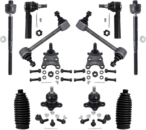 Miniatura 87 de Detroit Axle – Kit de suspensión delantera para Hyundai 2013-2018 Santa Fe 2 enlaces de barra de estabilizador 4 varillas de amarre interiores
