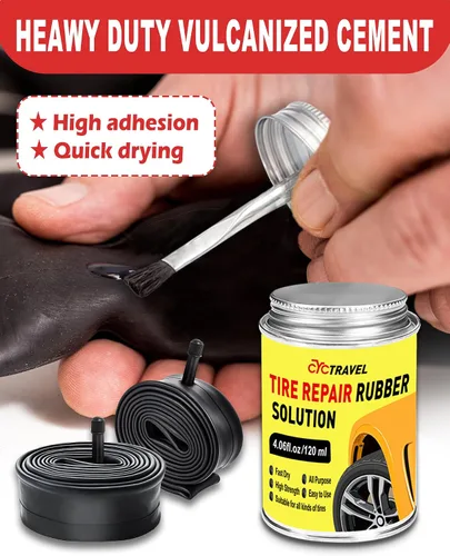 Miniatura 2 de Bike Tire Repair Kit, Bicycle Inner Tube Puncture Patch Kits with 20 PCS Vulcanizing Patches, User Manual, Metal Rasp and Tire Lever, Bike Patch Kit