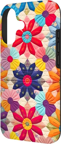 Miniatura 2 de Quilting Flower Blooms Quilt Pattern Case for iPhone 17